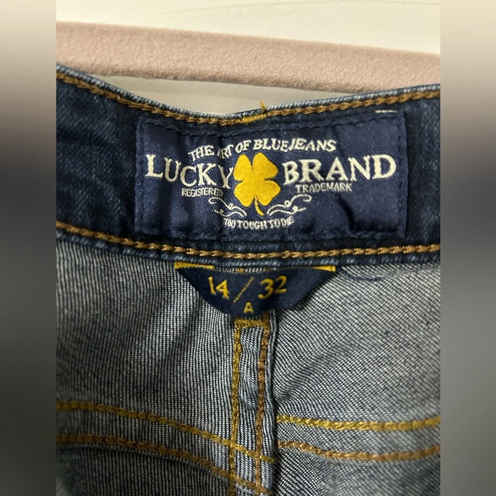 Lucky Brand Lolita Skinny jeans dark blue sz 14A - Picture 3 of 6